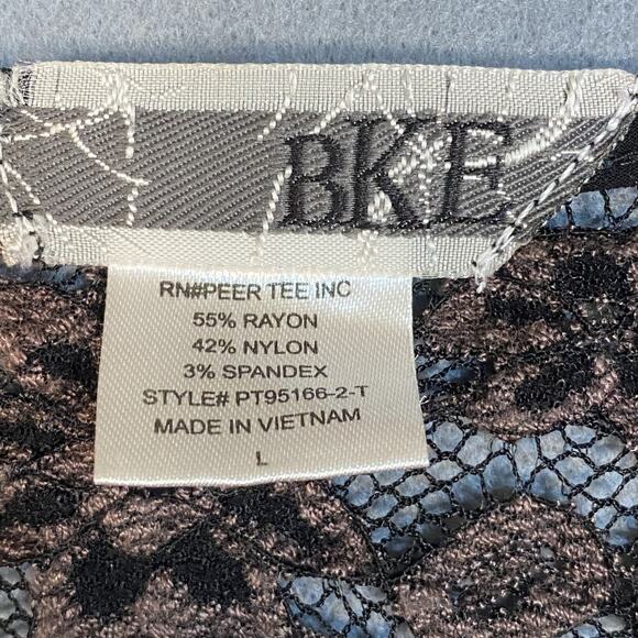 BKE Womens Open Front Cardigan Size L Lace Sheer Y2K Whimsigoth Fairy Grunge - Picture 4 of 8